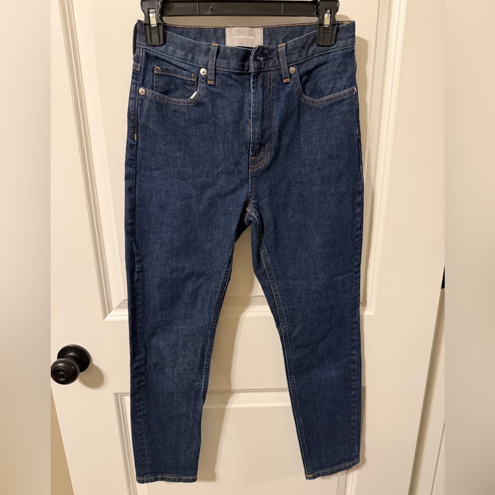 Everlane Highrise Ankle Dark Denim Jeans